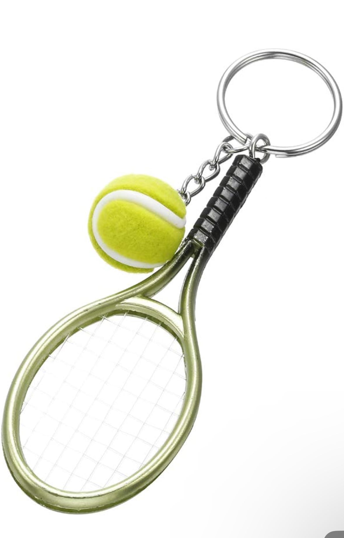 Tennis Ball and Racket Keychain – Perfect Accessory for Tennis Fans