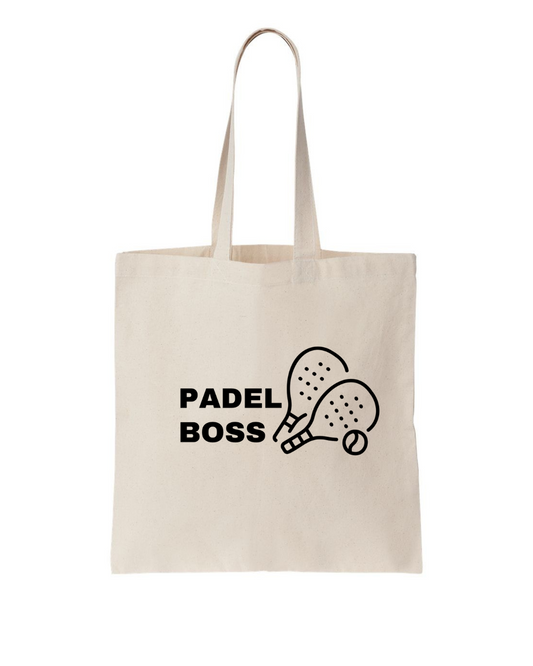 "Padel Boss" Tote Bag – Rule the Court in Style 🏆