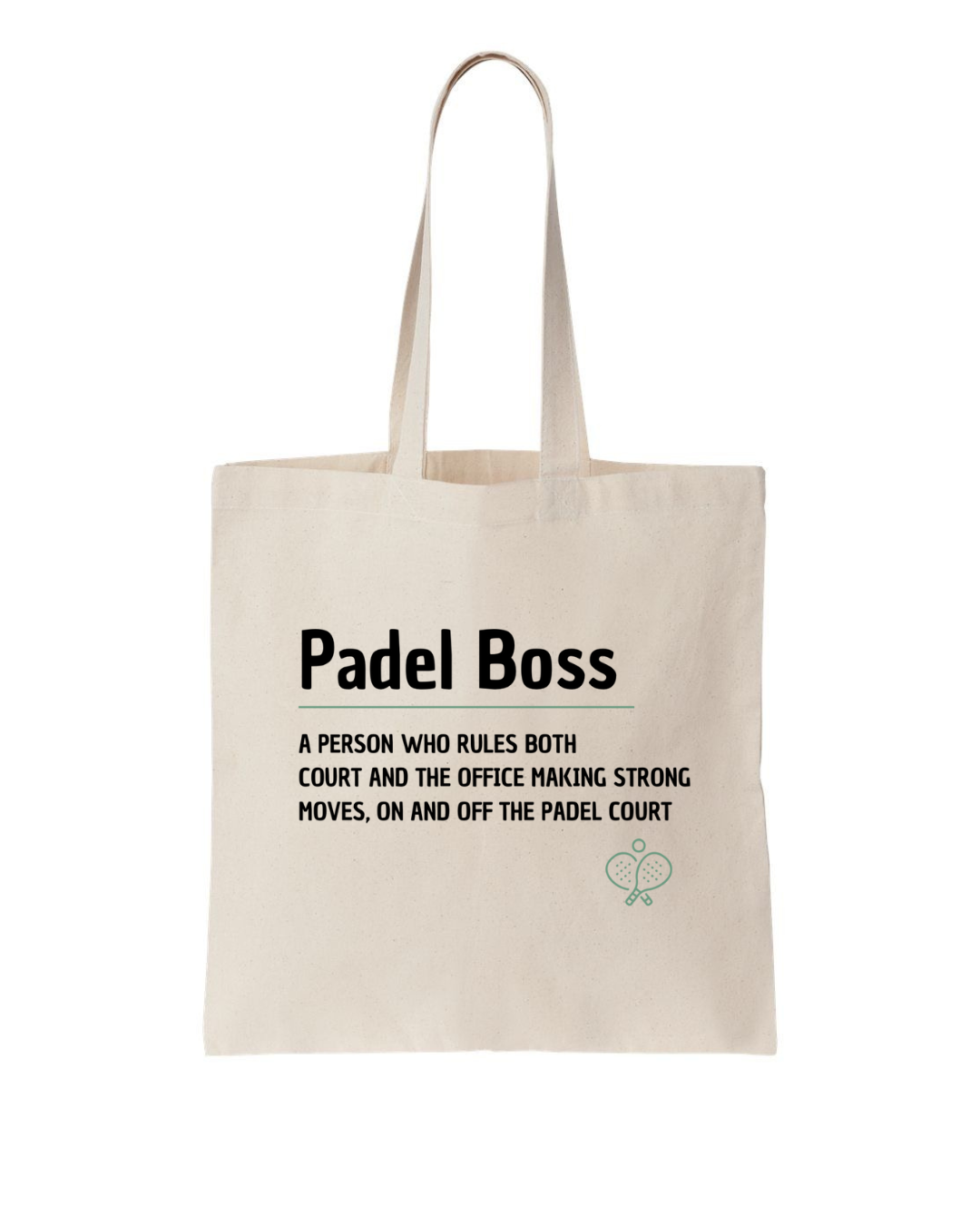 "Padel Boss Definition" Tote Bag – Rule the Court in Style