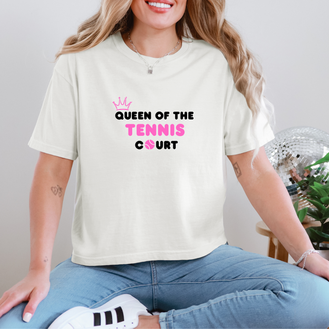 Queen of the Tennis Court – Women's T-Shirt, White